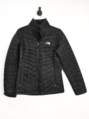 Northface Small Black Thermoball Trekker Jacket Quilted Jacket